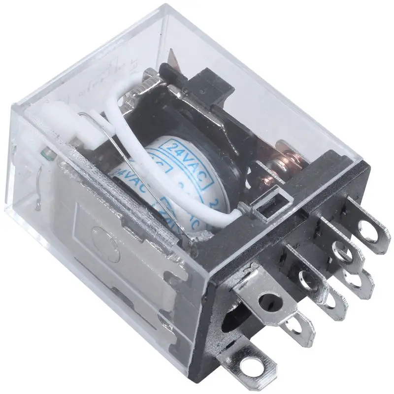 JQX-13F LY2 переменного тока 24V Катушка 8-Pin DPDT красный светодиодный Electronetic реле |