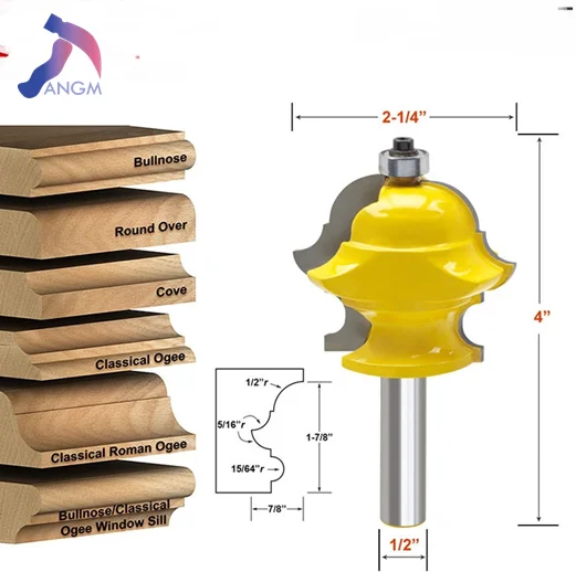1/2 Shank Woodworking Cutter Carving Knife Router Bit,milling Cutter for Wood,solid Carbide Knife,cupboards Lines Knife tools
1/2 Shank Woodworking Cutter Carving Knife Router Bit,milling Cutter for Wood,solid Carbide Knife,cupboards Lines Knife tools