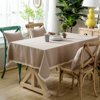 American Country Style Cotton Linen Tablecloth Decorative Solid Color Lace Table Cloth Dining Table Cover Home Decoration
American Country Style Cotton Linen Tablecloth Decorative Solid Color Lace Table Cloth Dining Table Cover Home Decoration