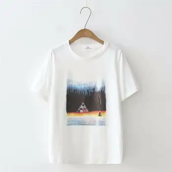 2018 Women Tshirt Summer Tops Female Clothes Print O-Neck Short Sleeve T shirt Women
2018 Women Tshirt Summer Tops Female Clothes Print O-Neck Short Sleeve T shirt Women