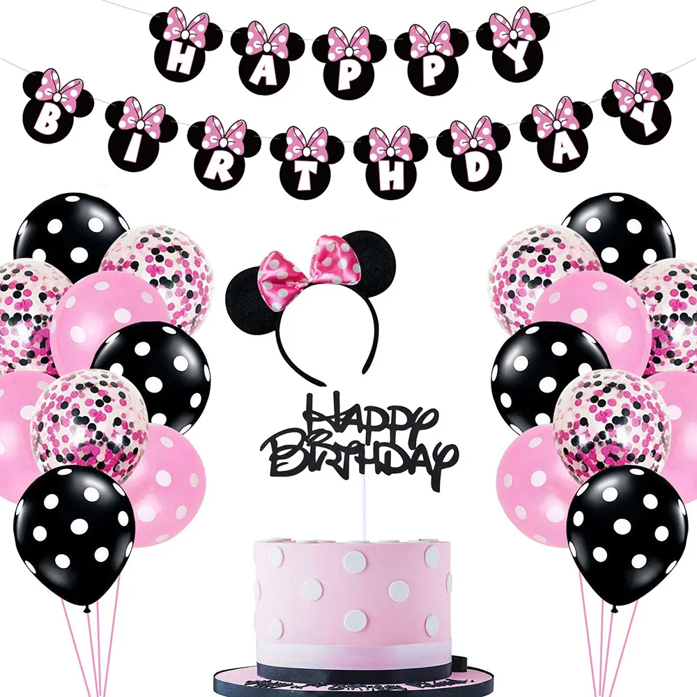 Minnie Themed Birthday Party Supplies Decorations Minnie Balloons paper banner diy decor Girls favor 1st Birthday party Supplies
Minnie Themed Birthday Party Supplies Decorations Minnie Balloons paper banner diy decor Girls favor 1st Birthday party Supplies