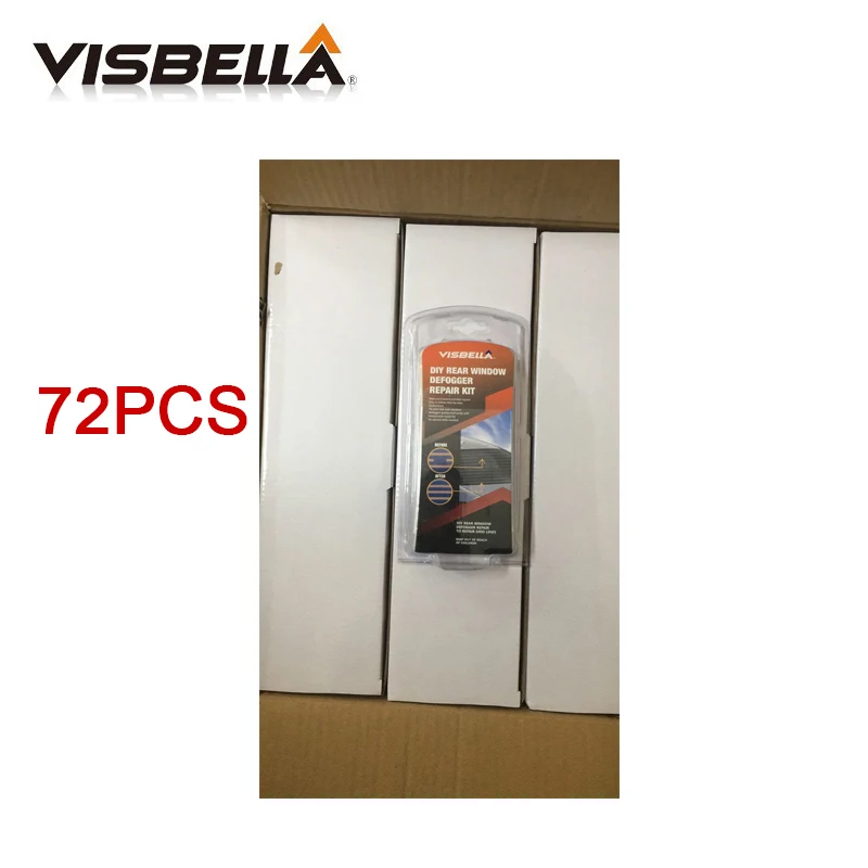 Visbella 72Kit/carton repair scratched broken rear window defogger grid lines fix Rear auto window defogger surfaces smooth flat
Visbella 72Kit/carton repair scratched broken rear window defogger grid lines fix Rear auto window defogger surfaces smooth flat