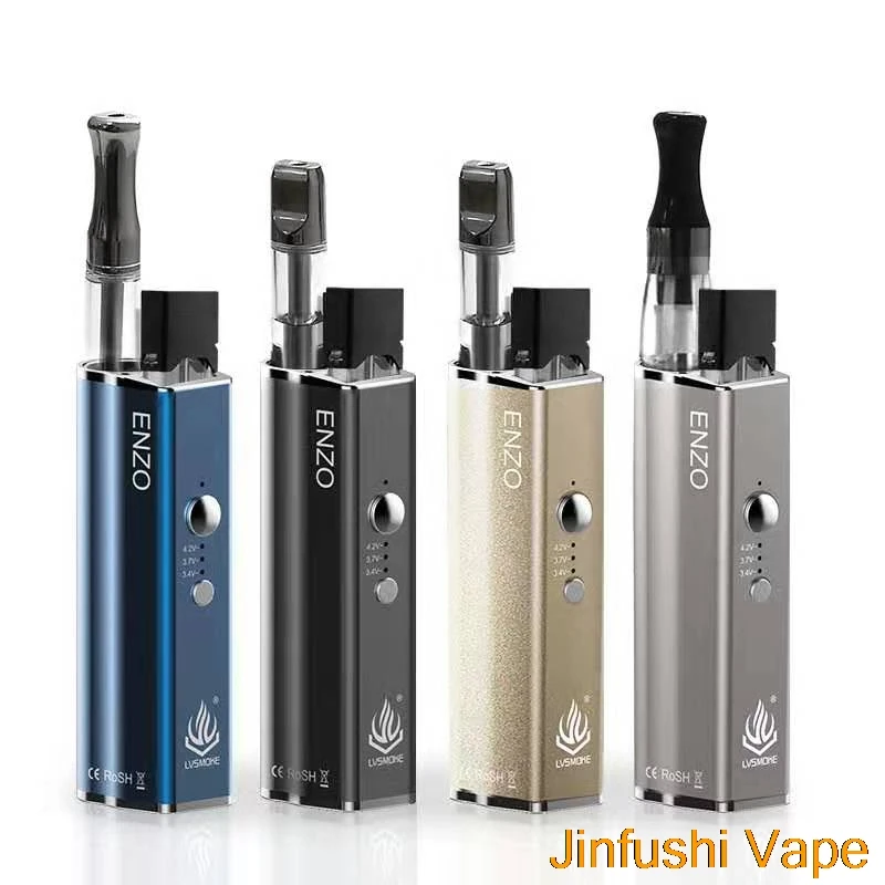 Newest 4 in 1 Lvsmoke Enzo Battery 450mAh Variable Voltage Vape Mod Battery for Pods Thick Oil Wax Dry Herb Liquid Cartridges
Newest 4 in 1 Lvsmoke Enzo Battery 450mAh Variable Voltage Vape Mod Battery for Pods Thick Oil Wax Dry Herb Liquid Cartridges