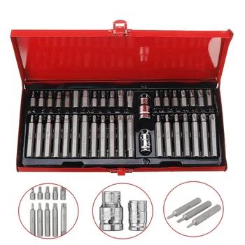 40Pcs/Set Torx Hex Screwdriver Bit with Socket Adapter Set Star Batch Wrench Tool Set
40Pcs/Set Torx Hex Screwdriver Bit with Socket Adapter Set Star Batch Wrench Tool Set