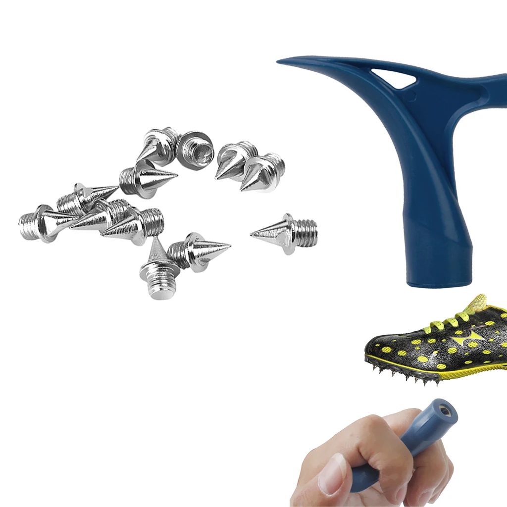 120 Pieces Silver 7mm Trainer Shoes Spikes & Removal Wrench Repair Supplies 120 Pieces Silver 7mm Trainer Shoes Spikes & Removal Wrench Repair Supplies