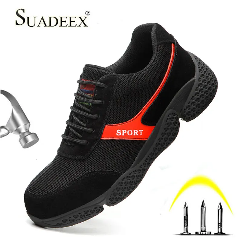 SUADEEX Work Safety Shoes Fashion Sneakers Soft Bottom Men Breathable Anti-smashing Industrial Steel Toe Waterproof Work Boots
SUADEEX Work Safety Shoes Fashion Sneakers Soft Bottom Men Breathable Anti-smashing Industrial Steel Toe Waterproof Work Boots