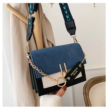 Free shipping 2020 new fashion hit color women's wild wide shoulder strap one shoulder messenger bag casual small square bag
Free shipping 2020 new fashion hit color women's wild wide shoulder strap one shoulder messenger bag casual small square bag