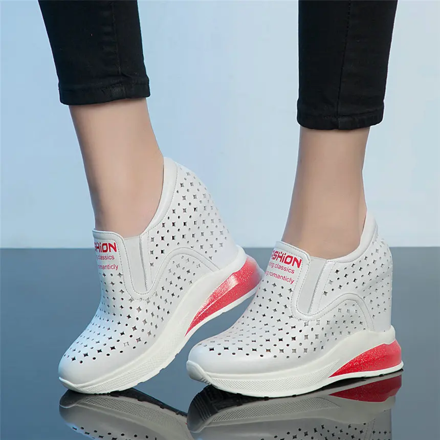 Summer Pumps Shoes Women Cow Leather Sport Sandals Female Platform Wedges High Heel Sneakers Punk Trainers Girls Casual Shoes
Summer Pumps Shoes Women Cow Leather Sport Sandals Female Platform Wedges High Heel Sneakers Punk Trainers Girls Casual Shoes