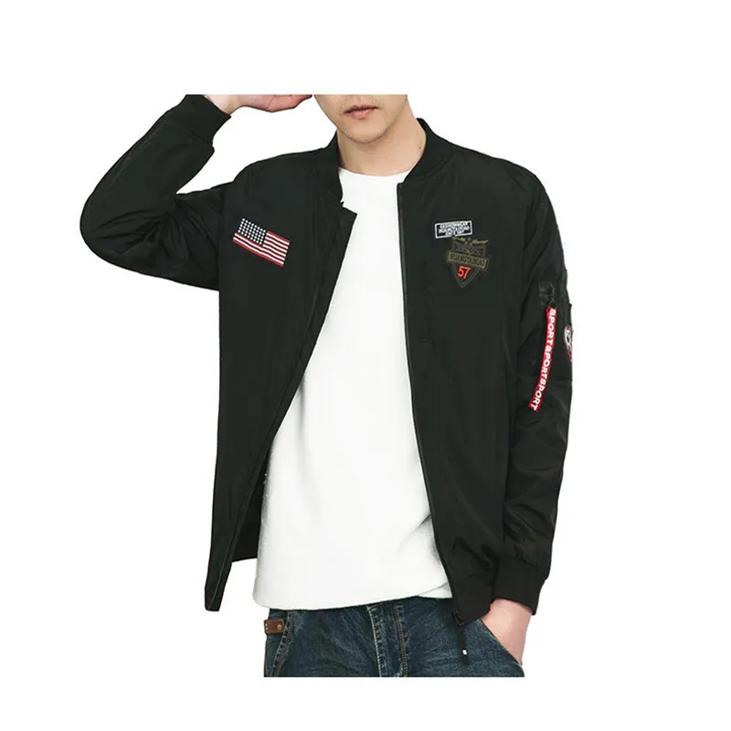 Spring And Autumn Thin Men Baseball Collar Embroidery Air Force Flight Suit Coat Large Size Casual Jacket Men's
Spring And Autumn Thin Men Baseball Collar Embroidery Air Force Flight Suit Coat Large Size Casual Jacket Men's