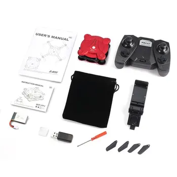 

FQ777 FQ17W 2.4G 6 Axis Gyro Mini Drone Wi-Fi FPV Foldable RTF RC Quadcopter With 0.3MP Camera Altitude Hold Headless Mode