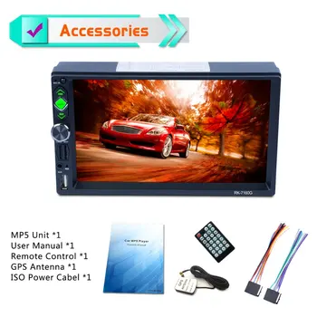 7inch Car MP5 Player Touch Screen Rear View Fast Charge FM/RDS Car Radio HD GPS Navigation Car Multimedia Player
7inch Car MP5 Player Touch Screen Rear View Fast Charge FM/RDS Car Radio HD GPS Navigation Car Multimedia Player