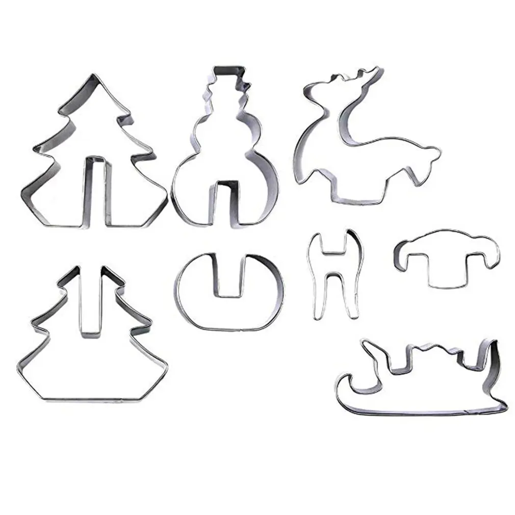 3D Christmas Cookie Cutters Set 8 Piece Cookie Cutters Holiday Cookie Biscuit Cutter Set For Kids Christmas Party
3D Christmas Cookie Cutters Set 8 Piece Cookie Cutters Holiday Cookie Biscuit Cutter Set For Kids Christmas Party