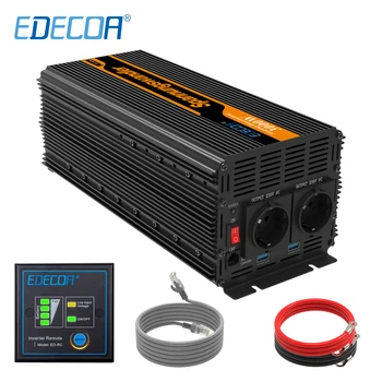 EDECOA power inverter 3000W 6000W modified sine wave DC 12V AC 220V 230V with remote controller and 5V 2.1A USB
EDECOA power inverter 3000W 6000W modified sine wave DC 12V AC 220V 230V with remote controller and 5V 2.1A USB