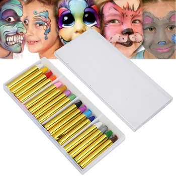 Halloween Party Washable Smooth Non Toxic Splicing Structure Cosplay Christmas Face Paint Crayons Kit 16 Colors
Halloween Party Washable Smooth Non Toxic Splicing Structure Cosplay Christmas Face Paint Crayons Kit 16 Colors