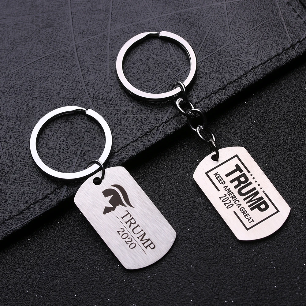 American Trump 2020 President Stainless Steel Keychain Trump Tag Pendant Keychain Keyring Men Creative Key Holder Accessories
American Trump 2020 President Stainless Steel Keychain Trump Tag Pendant Keychain Keyring Men Creative Key Holder Accessories