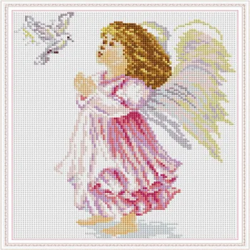The angel of peace painting counted Cross Stitch Square/Round Daimond Cross Stitch Set Wholesale DIY Cross-stitch Embroidery 
The angel of peace painting counted Cross Stitch Square/Round Daimond Cross Stitch Set Wholesale DIY Cross-stitch Embroidery