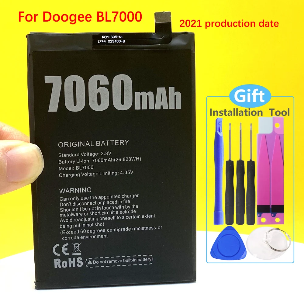 Новинка 100% аккумулятор 7060 мАч BL 7000 Для Doogee BL7000 мобильный телефон в наличии