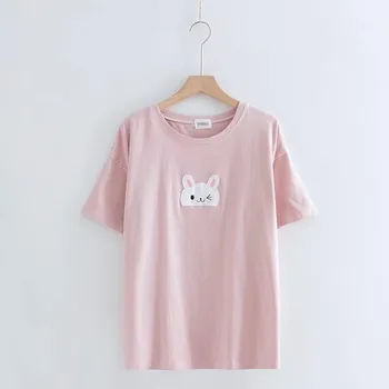 Summer T Shirt Women Casual Short Sleeves T-Shirt Top O-Neck Female Tshirt students' loose fitting
Summer T Shirt Women Casual Short Sleeves T-Shirt Top O-Neck Female Tshirt students' loose fitting