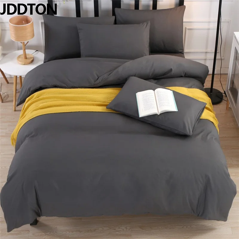 JDDTON Bedding Set 2019 New Classic Colorful 5 Size Solid Color Bed Linings Duvet Pillowcases Cover Bed Sheet Cover Set BE003
JDDTON Bedding Set 2019 New Classic Colorful 5 Size Solid Color Bed Linings Duvet Pillowcases Cover Bed Sheet Cover Set BE003