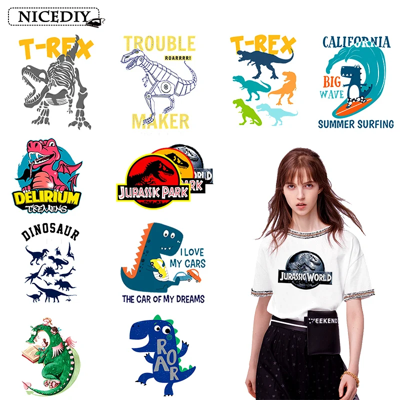 Nicediy Jurassic Park Patch Dinosaur Iron On Transfers For Clothes Heat Transfer Vinyl Sticker On Clothes Thermal Transfer Decor
Nicediy Jurassic Park Patch Dinosaur Iron On Transfers For Clothes Heat Transfer Vinyl Sticker On Clothes Thermal Transfer Decor