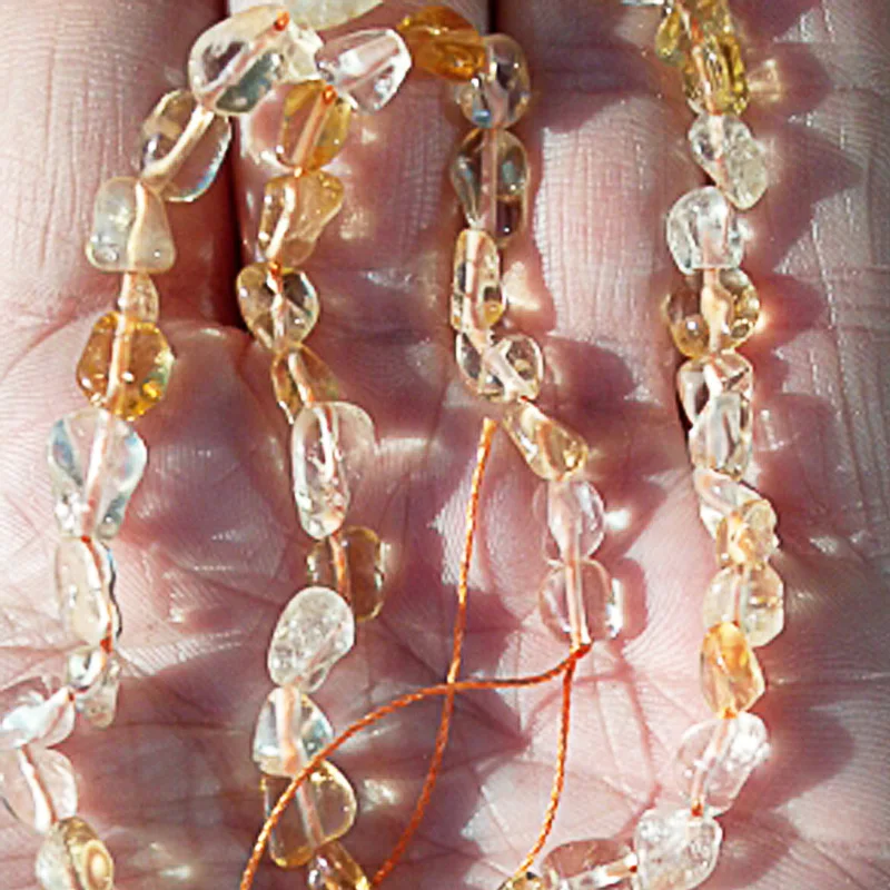 FLTMRH Irregular Straight Hole Natural Citrines Yellow Crystal Stone Beads For Jewelry Making 5-8 mm DIY Bracelet Necklace
FLTMRH Irregular Straight Hole Natural Citrines Yellow Crystal Stone Beads For Jewelry Making 5-8 mm DIY Bracelet Necklace