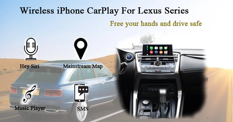 Sale GreenYi Android Auto IOS Car Apple Airplay Wireless CarPlay Box For Lexus NX ES US iS CT RX GS LS LX LC Original Screen 0