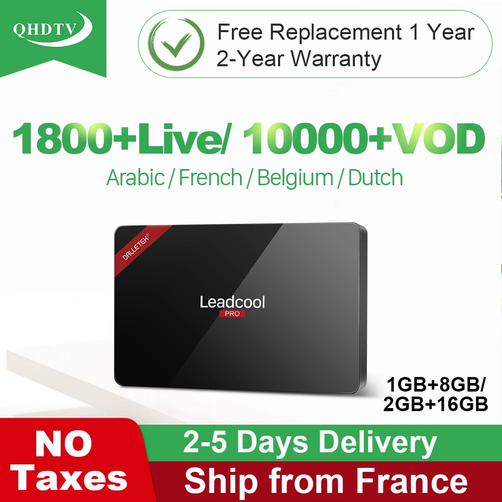 Leadcool Pro IPTV France Arabic Box QHDTV Subscription IPTV France Belgium Smart Android 8.1 TV Box Netherlands Turkey IP TV
Leadcool Pro IPTV France Arabic Box QHDTV Subscription IPTV France Belgium Smart Android 8.1 TV Box Netherlands Turkey IP TV
