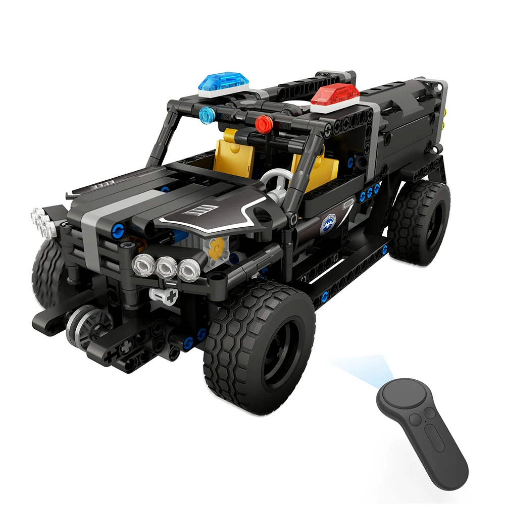 DIY Assembled Remote Control Car 2.4G 1/18 Four-Way RC Assembling Blocks Electric Swat Water Gun Car 431 pcs Toys Gifts for Boys
DIY Assembled Remote Control Car 2.4G 1/18 Four-Way RC Assembling Blocks Electric Swat Water Gun Car 431 pcs Toys Gifts for Boys