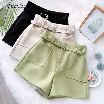 Fitaylor Women Elegant Suit Shorts Casual High Waist Office Lady Wide Leg Short Pants Summer Female Black Light Green Shorts
Fitaylor Women Elegant Suit Shorts Casual High Waist Office Lady Wide Leg Short Pants Summer Female Black Light Green Shorts