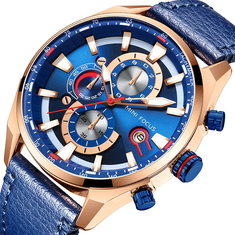 MINIFOCUS Quartz Watch Men Waterproof Leather Strap Luxury Brand Fashion Multifunction Business Men's Watch Relogio Masculino
MINIFOCUS Quartz Watch Men Waterproof Leather Strap Luxury Brand Fashion Multifunction Business Men's Watch Relogio Masculino