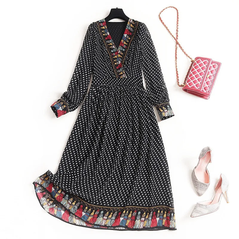 Indie Folk Print Dress with Long Sleeve New 2020 Dresses Mid-Calf V-Neck A-Line Women's Dress for Everyday Dress for Rest
Indie Folk Print Dress with Long Sleeve New 2020 Dresses Mid-Calf V-Neck A-Line Women's Dress for Everyday Dress for Rest