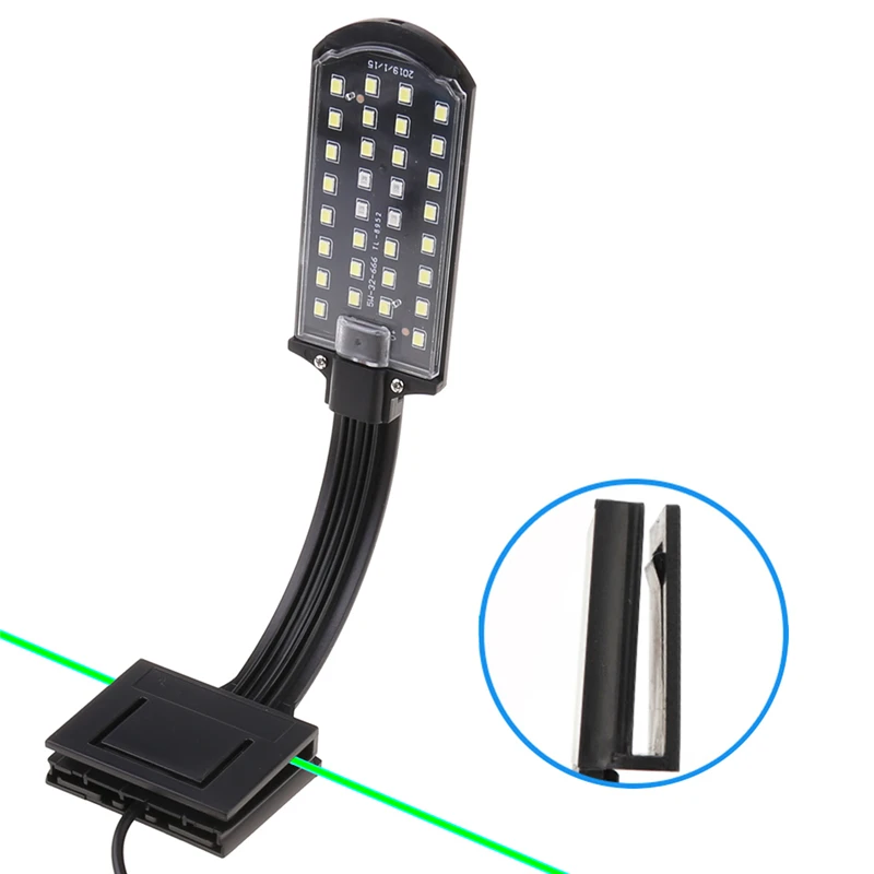 Compact aquarium light on tank