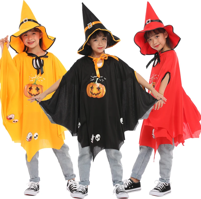 Halloween Costume Children Cosplay Clothes Girl Witch Pumpkin Costume Cape Cloak Carnival Performance Birthday Party
Halloween Costume Children Cosplay Clothes Girl Witch Pumpkin Costume Cape Cloak Carnival Performance Birthday Party