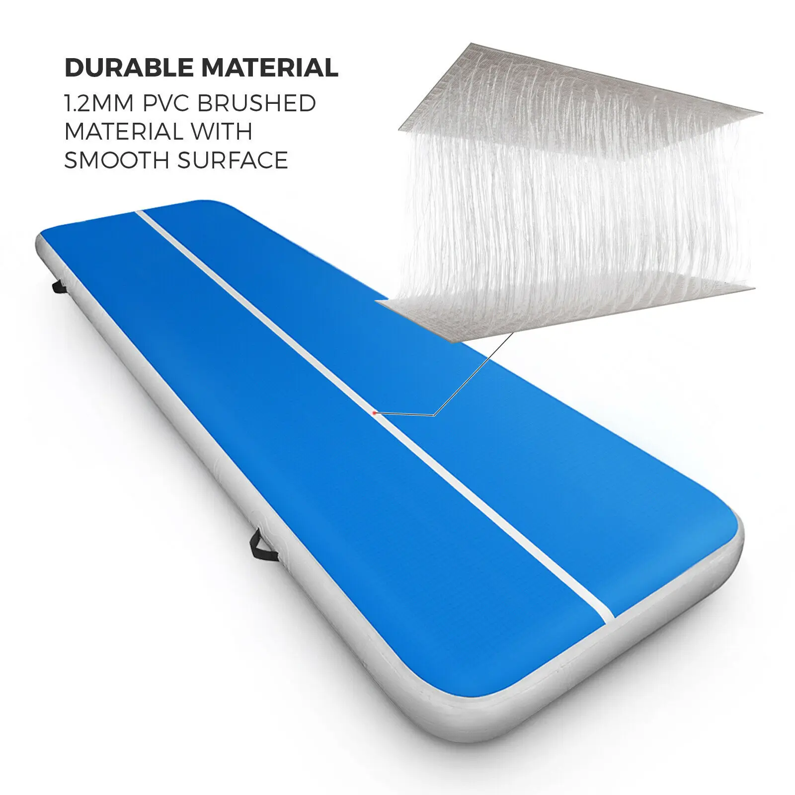 6x20FT Airtrack Heavy Duty PVC Air Runway Floor Home Inflatable Gymnastic Mat 8 Inch Thick Quick Inflatable
6x20FT Airtrack Heavy Duty PVC Air Runway Floor Home Inflatable Gymnastic Mat 8 Inch Thick Quick Inflatable