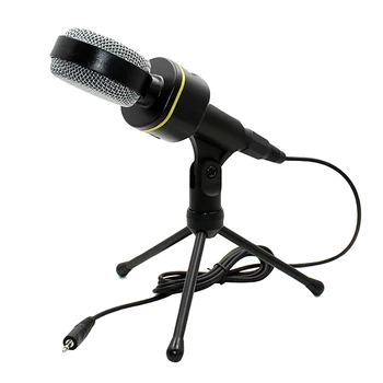 Online Teaching Condenser Microphone Professional Microphone Mic Tabletop Sound Studio Recording Tripod with 3.5mm Jack Cable
Online Teaching Condenser Microphone Professional Microphone Mic Tabletop Sound Studio Recording Tripod with 3.5mm Jack Cable