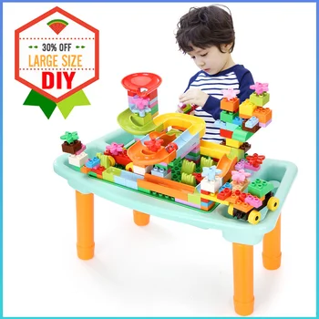 DIY Floor Toys For Children Multi-Functional Desk Large/Small Size Building Blocks Foldable Bricks Track Table Base Plate
DIY Floor Toys For Children Multi-Functional Desk Large/Small Size Building Blocks Foldable Bricks Track Table Base Plate