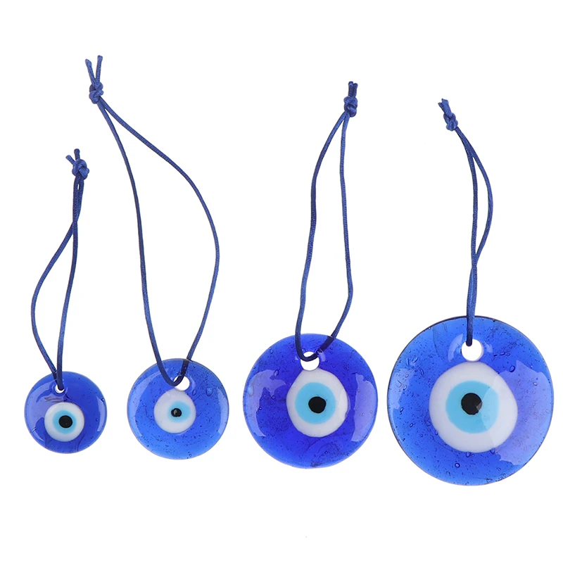

Fashion Lucky Turkish Greek Evil Blue Eye Charm Pendant Gift Blue Lamp Work Glass Car Home Amulet Kabbalah Multiple Sizes