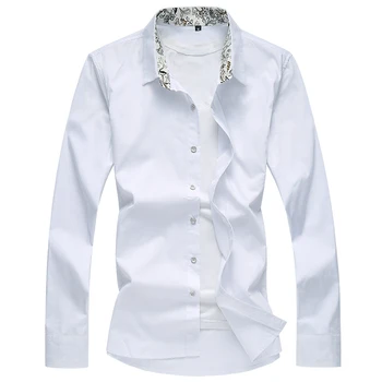 New fashion solid color autumn and winter men's long-sleeved shirt Youth business white top Contrast lapel men's clothing
New fashion solid color autumn and winter men's long-sleeved shirt Youth business white top Contrast lapel men's clothing