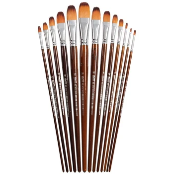 13 Pcs Nylon Hair Wood Holder Acrylic Painting Brush Set for Artist Drawing Painting Oil Acrylic Watercolor Brush Art Supplies
13 Pcs Nylon Hair Wood Holder Acrylic Painting Brush Set for Artist Drawing Painting Oil Acrylic Watercolor Brush Art Supplies