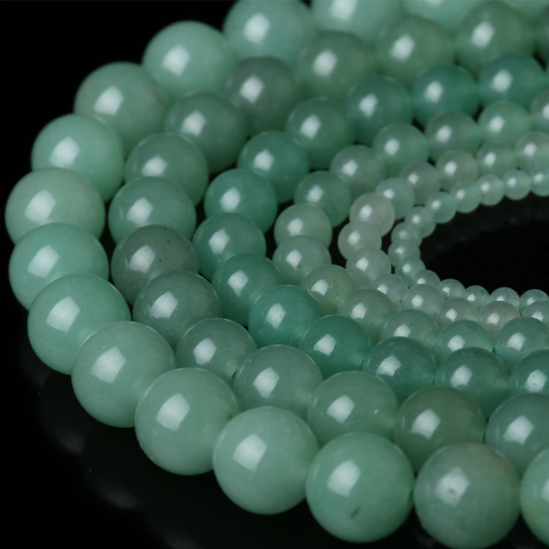 Free Shipping Natural Stone Green Aventurine Round Loose Beads 15" Strand 4 6 8 10 12 14MM Pick Size For Charm Jewelry Making 
Free Shipping Natural Stone Green Aventurine Round Loose Beads 15" Strand 4 6 8 10 12 14MM Pick Size For Charm Jewelry Making