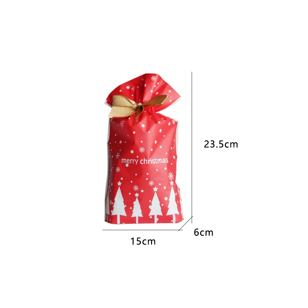 50pcs candy cookies gift bags snow dot printed biscuit baking