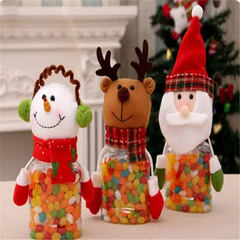 Christmas Candy Jar Storage Bottle Candy Can Cute Santa Claus Reindeer Snowman Shape Stocking Organizer Kerst Gift Bags 
Christmas Candy Jar Storage Bottle Candy Can Cute Santa Claus Reindeer Snowman Shape Stocking Organizer Kerst Gift Bags