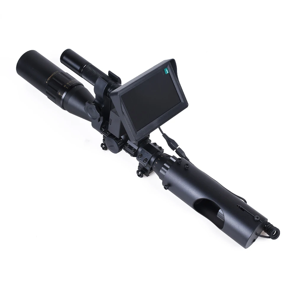 Night Vision Scope for Riflescope Aviation Aluminum Black Long Viewing Range Clear Vision with Camera Laser Infrared Flashlight
Night Vision Scope for Riflescope Aviation Aluminum Black Long Viewing Range Clear Vision with Camera Laser Infrared Flashlight