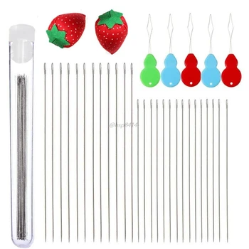 47Pcs Seed Beading Needles Extra Fine Thin Long Straight Needle Jewelry Making with Needle Threaders Sewing Pin Cushion
47Pcs Seed Beading Needles Extra Fine Thin Long Straight Needle Jewelry Making with Needle Threaders Sewing Pin Cushion
