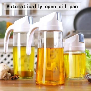 Kitchen Glass Oil Bottle Dispenser Automatic Opening Closing Home Bottles For Oil And Vinegar Honey Olive Oil Container
Kitchen Glass Oil Bottle Dispenser Automatic Opening Closing Home Bottles For Oil And Vinegar Honey Olive Oil Container