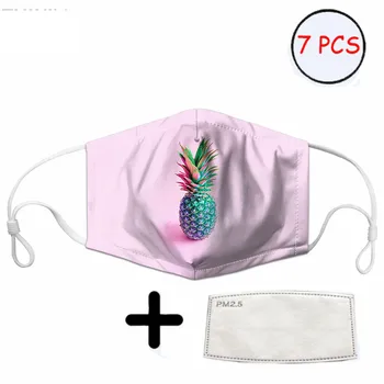 Colorful Pineapple Pattern Women Mask with 7Pcs Filters Fashion Lady Mouth Masks Cover Clothing Accessories Reusable Masks
Colorful Pineapple Pattern Women Mask with 7Pcs Filters Fashion Lady Mouth Masks Cover Clothing Accessories Reusable Masks