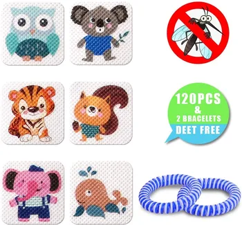 Patch 120 Count Resealable Stickers With 2 Bracelet - Up To 24 Hour Of Protection Tattoo Stickers Cartoon Decoration 2 Bracelets
Patch 120 Count Resealable Stickers With 2 Bracelet - Up To 24 Hour Of Protection Tattoo Stickers Cartoon Decoration 2 Bracelets