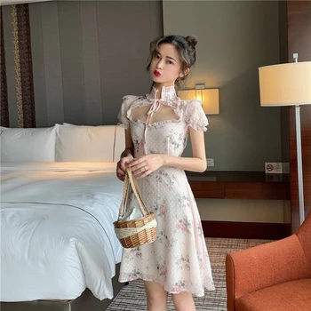 Lolita Dress Sweet Cute Japanese Kawaii Girls Princess Maid Vintage Gothic Printed Patterns Chiffon Summer dress 
Lolita Dress Sweet Cute Japanese Kawaii Girls Princess Maid Vintage Gothic Printed Patterns Chiffon Summer dress