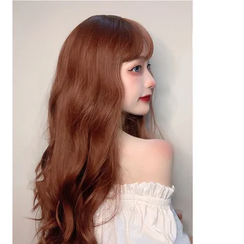 LUPU Long Wavy Synthetic Hair Wigs With Bangs For Women High Temperature Fiber Lolity Wig Cosplay Daily Party
LUPU Long Wavy Synthetic Hair Wigs With Bangs For Women High Temperature Fiber Lolity Wig Cosplay Daily Party