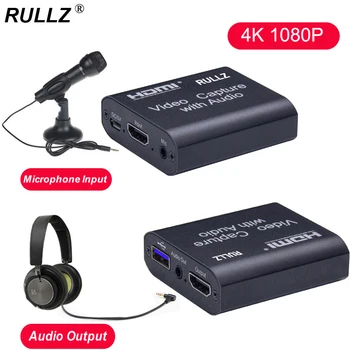 4K TV Loop 1080p HDMI Graphics Capture Card USB 2.0 3.0 Recording Box Game Live Streaming Mic In Audio Out Phone Video Recorder
4K TV Loop 1080p HDMI Graphics Capture Card USB 2.0 3.0 Recording Box Game Live Streaming Mic In Audio Out Phone Video Recorder